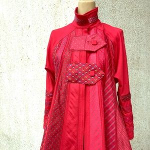 Silk Tie Jacket by Scavenger Couture